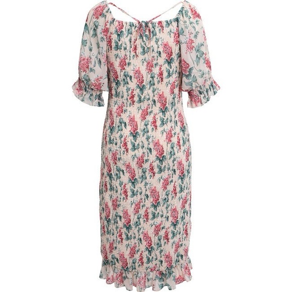 NWOT Ivy City Co Isla Floral Smocked Midi Dress Size Large - Picture 6 of 8